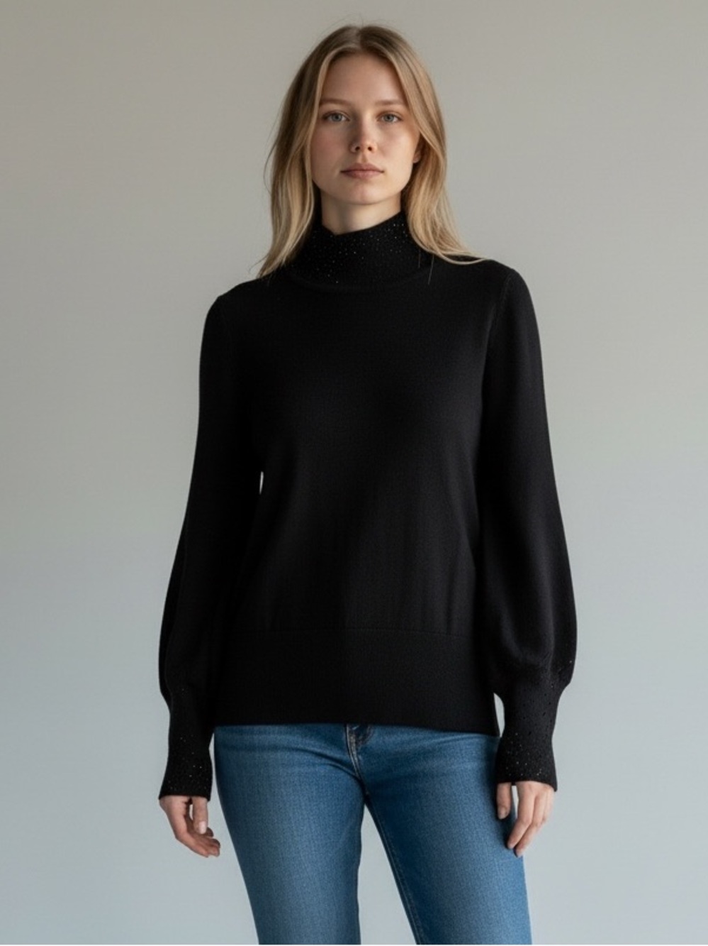 🖤 MK Knit Turtleneck Top